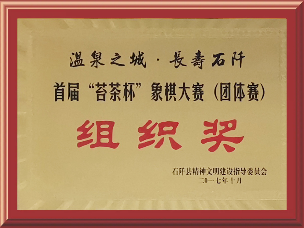 象棋大賽組織獎(jiǎng)
